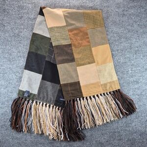 Arnold Brant Scarf Patchwork Cashmere One Size Multicolor Mens